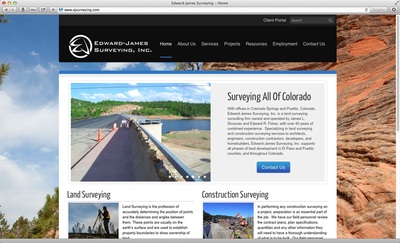 Website design for Colorado Springs engineering company.