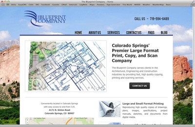 Website design for Colorado Springs engineering company.