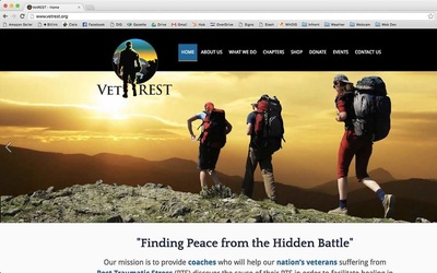 Website design for veteran non-profit.