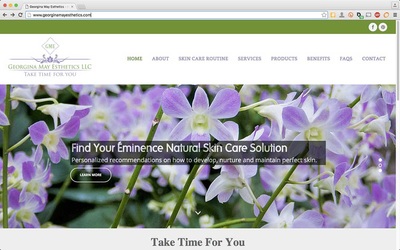 Website design for Colorado Springs salon and spa.