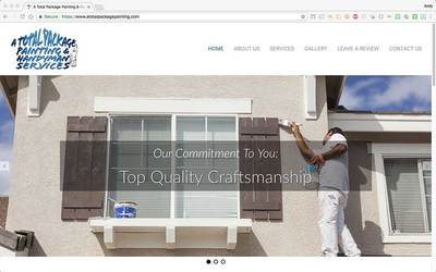 Website design for Colorado Springs home painter.