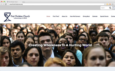 Website design for Colorado Springs church
