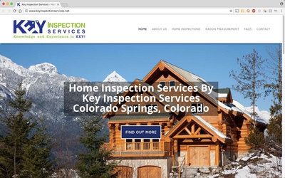 Website design for Colorado Springs home  inspector