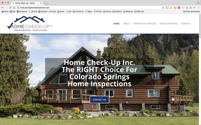Website design for Colorado Springs home inspector.